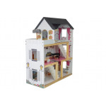 Drevený domček pre bábiky Luna - biely